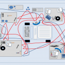 spaghetti diagram